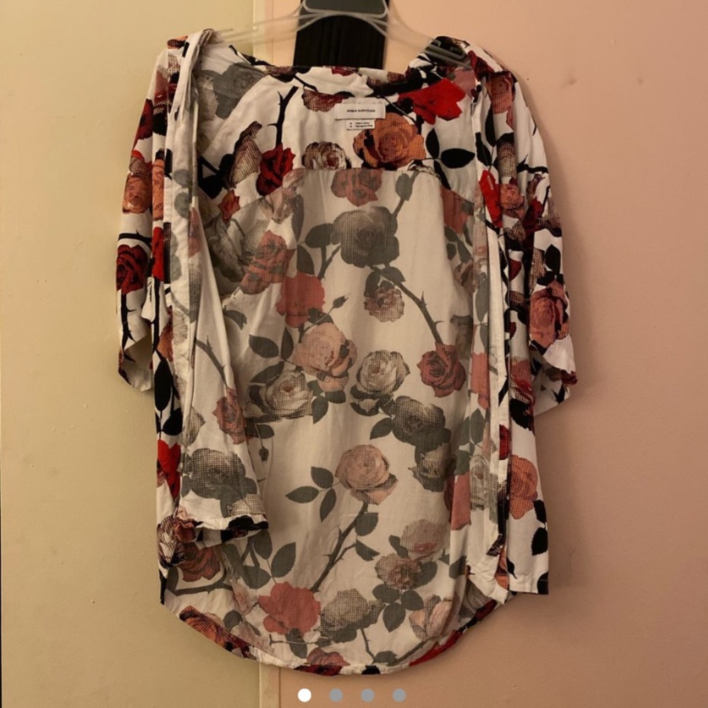 Rose white Button Down Shirt